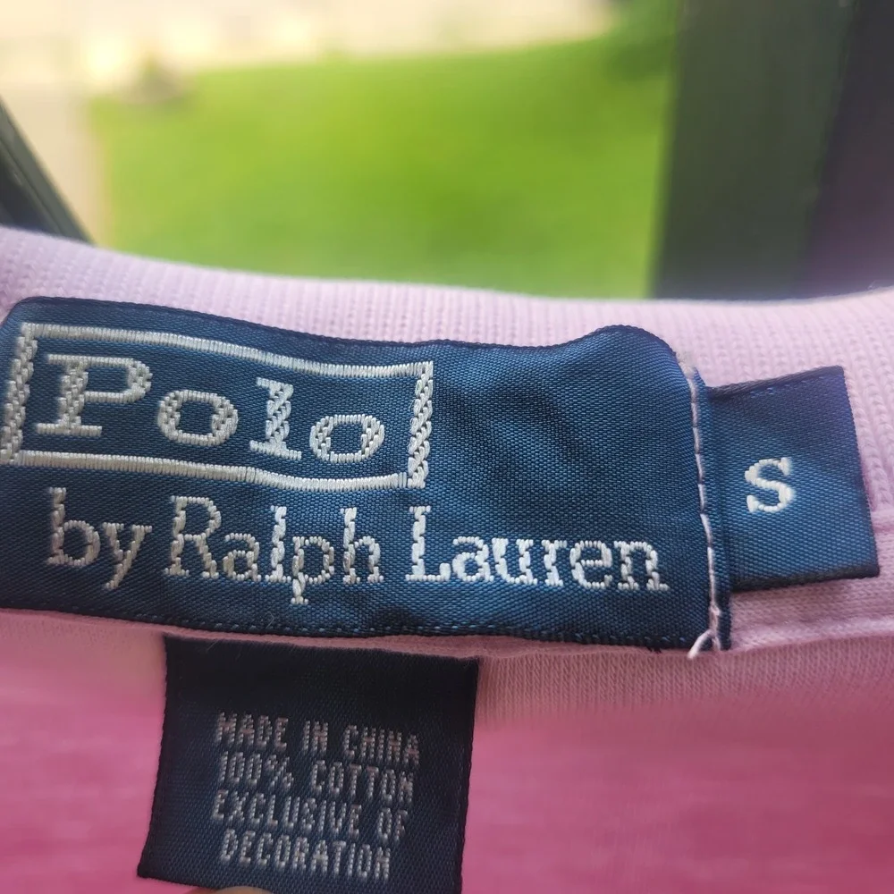 Polo Ralph Lauren Classic Fit Light Pink Polo Shirt Mens Casual Top